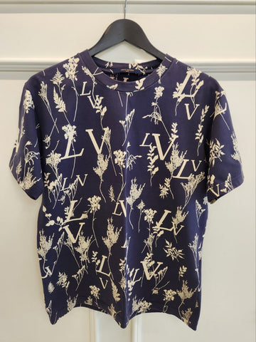 LOUIS VUITTON ディスチャージニット半袖シャツ (L) 状態A 147694035