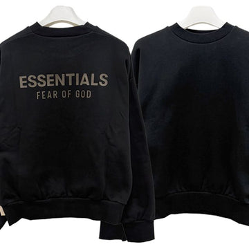 Fear of God Essential Logo Classic Fit Fleece Sweatshirt Jet Black (192SP252040F) 147719662