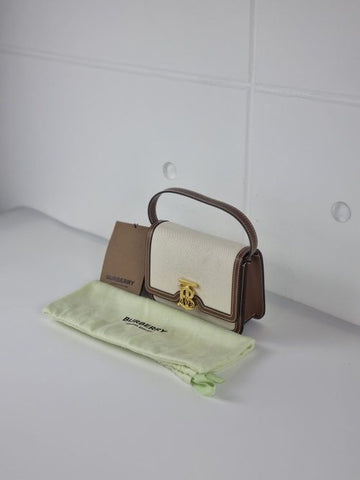 BURBERRY ツートン TBロゴ キャンバス クロスバッグ ミニ ショルダーバッグ 147721293