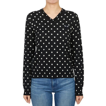 Comme Des Garcons Dot Black Patch Women's Knit AZ N035 051 1 147730804