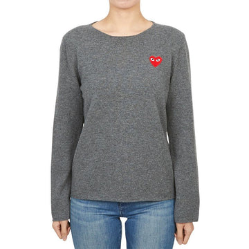 COMME DES GARCONS Roter Aufnäher Frauen Strick AZ N067 051 3 147730819