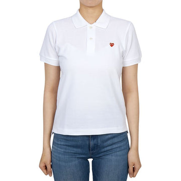 COMME DES GARCONS Mini Rotwappen Damen Poloshirt Kurzarm T203 051 3 147730849