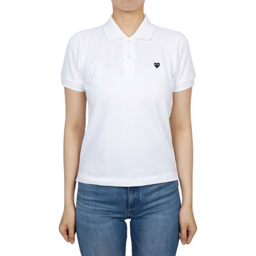 Comme Des Garcons Mini Black Logo Women's Collar Short Sleeve T-Shirt AZ T205 051 3 147730852