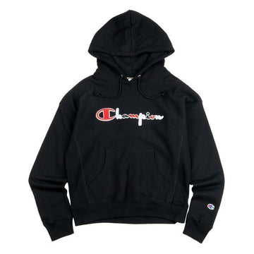 CHAMPION Reverse Weave Hoodie mit 3-Farben Schriftzug schwarz GF757-Y07966-003 118695473 [P]