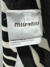 MIU MIU Streifen Rollkragenpullover Größe 38 147733805 [P]