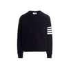 THOM BROWNE Diagonal Waffle Strickpullover Marineblau 06452 415 48463432 [P]