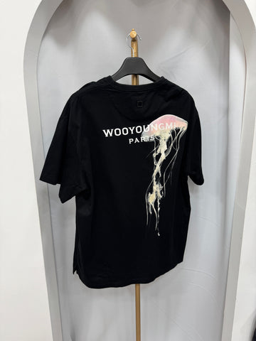 Wooyoungmi Glow in the Dark Jellyfish Print Short Sleeve T-Shirt Size 50 147734049