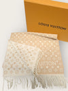 LOUIS VUITTON Dune Beige Game On Monogram Cashmere Schal 130969438 [P]