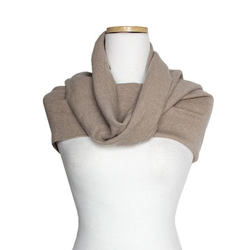 Donna Karan Taupe Cashmere Blend Neck Warmer 147769244