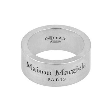 Maison Margiela Engraved Logo 8mm Silver Ring 147329899 [P]