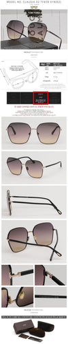 TOM FORD Sonnenbrille TF839 01B Claudia 02 Oversize 60888660 [P]