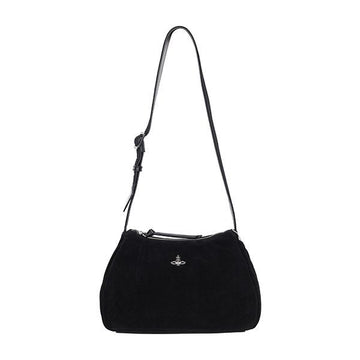 Vivienne Westwood 25FW Black Kate Suede Shoulder Bag 4602000UW L007E N401 147828327