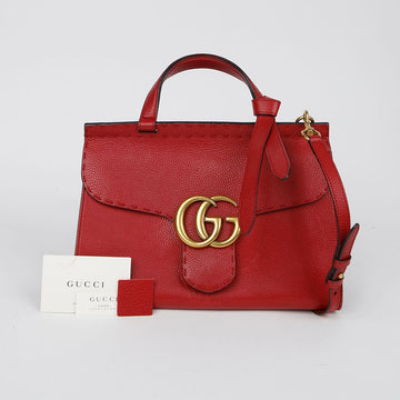 GUCCI 421890 GG マーモント スモール トート ショルダーバッグ 147599566