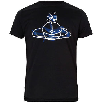 VIVIENNE WESTWOOD 25FW ブラック ドローン ORB クラシック Tシャツ 3G01003X J001M N401 147837803
