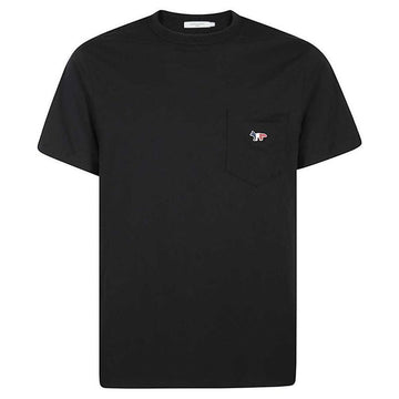 MAISON KITSUNE Tricolor Fox Patch T-Shirt Schwarz FM00120KJ0010 P199 54600041