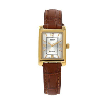 Casio Analog Square Leather Watch for Students 147856331