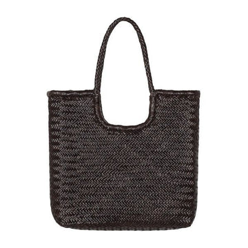 DRAGON DIFFUSION Diagonal Triple Jump Tote Schultertasche 8914 Dunkelbraun 147857230