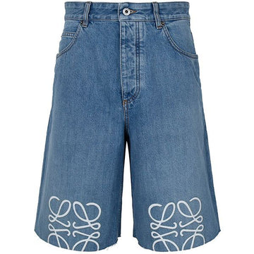 LOEWE Washed Denim Anagram Shorts Denim Hose H526Y1GW07 6395 147859883