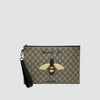 GUCCI GG Supreme Bienen Clutch 473904 147873293 [P]