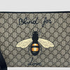 GUCCI GG Supreme Bienen Clutch 473904 147873293 [P]
