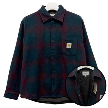 CARHARTT BRENNAN Logo Check Shirt Jacket Deep Lagoon (34KXX) 147719728