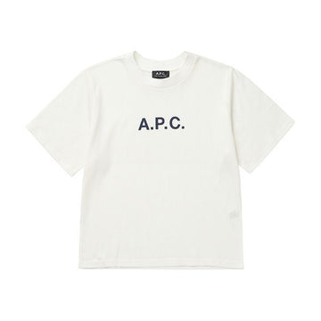 APC COGAF F26179 AAD ECRU Women's Short Sleeve T-Shirt 45717457