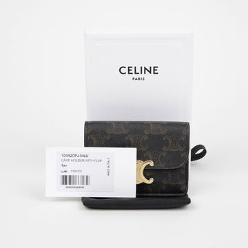 CELINE トリオペ フラップ カード ウォレット 10I582CPJ 147676884