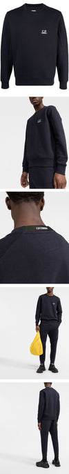 CP COMPANY Sweatshirt mit Fleece Navy 12CMSS022B 005086W 888 40682516 [P]