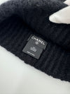 CHANEL CC Logo Cashmere Black Beanie Unisex AAB282 148167733 [P]