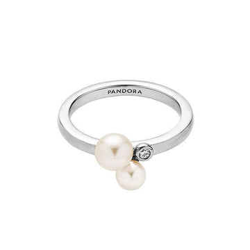 PANDORA Duo Ring aus Süßwasserzuchtperlen in Silber 193156C01 144701858 [P]