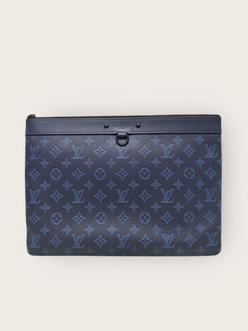 LOUIS VUITTON ブルー・ポシェット・シャドウ・ディスカバリー・クラッチバッグ 59946000