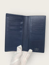 Louis Vuitton Blue LV Logo Taiga Brazza Wallet 52409771 [P]