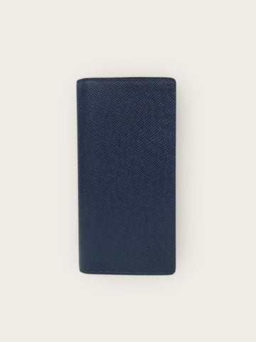 Louis Vuitton Blue LV Logo Taiga Brazza Wallet 52409771