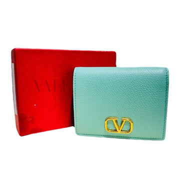 Valentino Mint Garavani Signature Metal V Logo Wallet XWOPOR39SNP 148180694