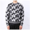 LES HOMMES LHD709 LD751 8809 Pfeilmuster Rundstrickpullover 148184368 [P]