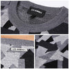 LES HOMMES LHD709 LD751 8809 Pfeilmuster Rundstrickpullover 148184368 [P]