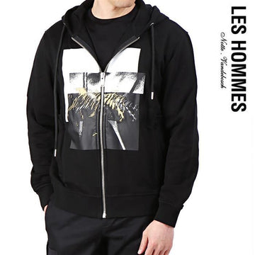 LES HOMMES LHC859P LC853A 9300 Amazon Hooded Zip-Up 148184378