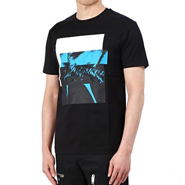 LES HOMMES LHC800P LC803A 9007 アマゾンブルー刺繍Tシャツ 148184380