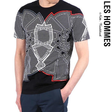 LES HOMMES LHA800P LA802 9005 Mechanical Shell Short Sleeve T-Shirt 148184395