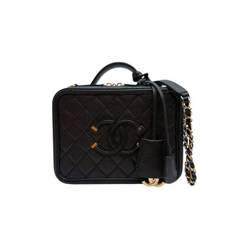 CHANEL キャビア ベニティ コスメティック ショルダーバッグ A93343 148190578