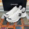 CHANEL CC Logo Sneakers Suede White G47011 148192852 [P]