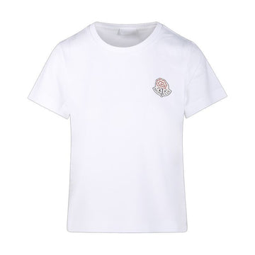 Moncler Women Logo Cotton T-Shirt White 8C00023 89AJS 00A 148193936