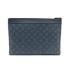 Louis Vuitton Navy Blue Monogram Shadow Pochette Discovery Clutch (Embedded Chip) / M80425 148194605 [P]
