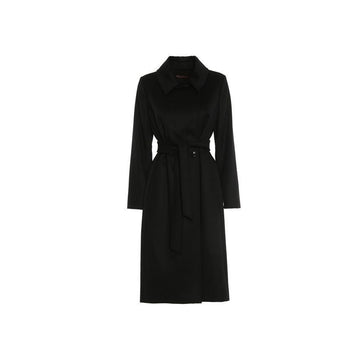MaxMara Belted Wool Coat Black 2360161039 013 60894680
