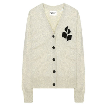 ISABEL MARANT NORTON Logo Kardigan Grau CA0097FA A1X05E 02LY 148207971