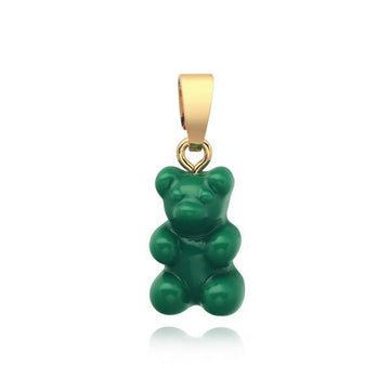 CRYSTAL HAZE NOSTALGIA BEAR-VEGAN-CLASSIC CONNECTOR Gold Pendant Charm 144767863