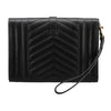 SAINT LAURENT Schwarze Matelassé Monogramm mit goldener Schnalle Tasche 651030 BOW91 1000 29955222 [P]
