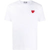 Comme Des Garcons AX T108 051 2 Red Patch Short Sleeve T-Shirt White 140188888 [P]
