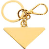 Prada Triangle Logo Keyring Black Gold 1PS057 66A F019F 140053532 [P]