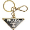 Prada Triangle Logo Keyring Black Gold 1PS057 66A F019F 140053532 [P]